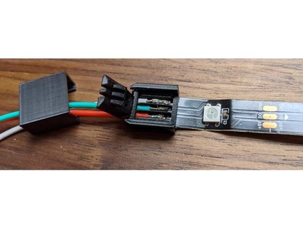argb solderless clip 3 wires wimbarelds 3d print model - Mito3D