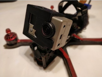 soutien Go Pro héros 2 verser drone fpv Cadre iflight sl5 sinseman44 3d print model - Mito3D