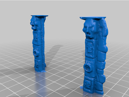 mesa sim puerta gnomo roca 3d print model - Mito3D