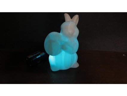 Pasqua coniglietto luce beservices 3d print model - Mito3D