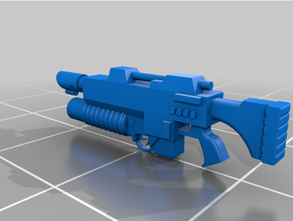 intergalactic guard lasgun m203 grenade launcher alyxlunceford 3d print model - Mito3D