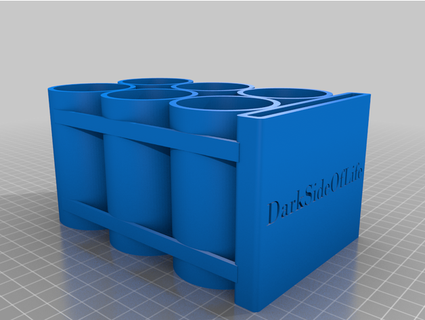 e liquid bottle tray 100 ml gorilla flask darksideoflife 3d print model - Mito3D