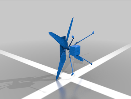 ingegnosità Marte elicottero babybowser 3d print model - Mito3D