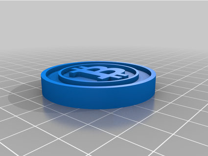 bitcoin keychain pampols 3d print model - Mito3D