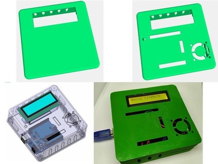 multi function dispositif Cas gaine lcd1602 oscarcal 3d print model - Mito3D
