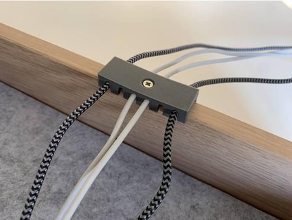 Kabel Halter Unterstützung Schublade anpassbar Jörgp 3d print model - Mito3D