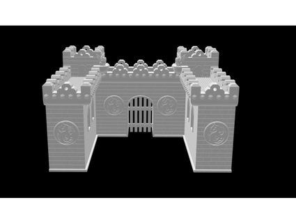 castillo Entrada paredes torres alqu948 3d print model - Mito3D