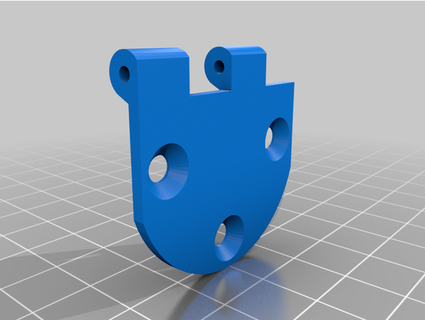 basic hinge 175mm filament hole texanengineer 3d print model - Mito3D