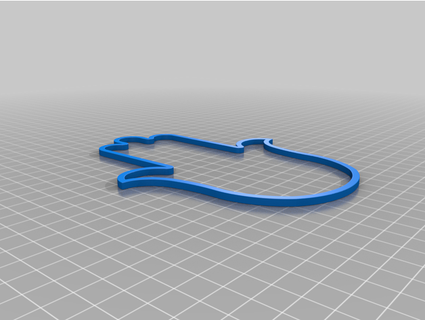 mano hamsa telaio schitmcfeces 3d print model - Mito3D