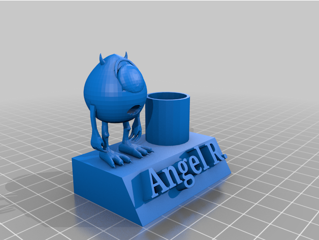 Mike Wazowski portal pices melek 3D print model - Mito3D