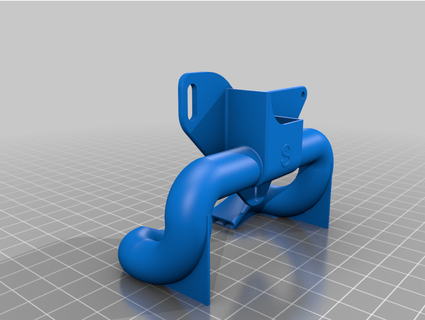 sidewinder x1 5015 fan duct tube radius69 3d print model - Mito3D
