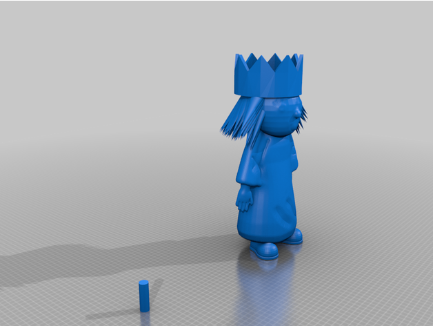 Prinzessin 3D print model - Mito3D