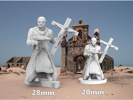 28mm versione padre pregare darkfuture bigmrtong 3d print model - Mito3D