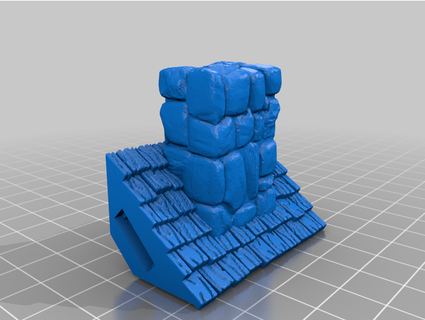 openforge 20 roof 2x10 chimney mannolitto 3d print model - Mito3D