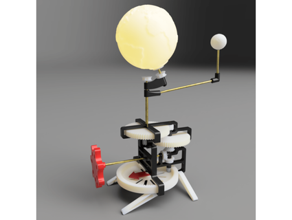 Terre lune Soleil direction mécanique planétaire v1 tilman guenther 3d print model - Mito3D