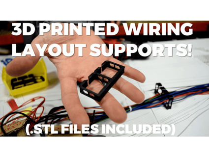 motorsport wiring layout supports upmracing 3d print model - Mito3D