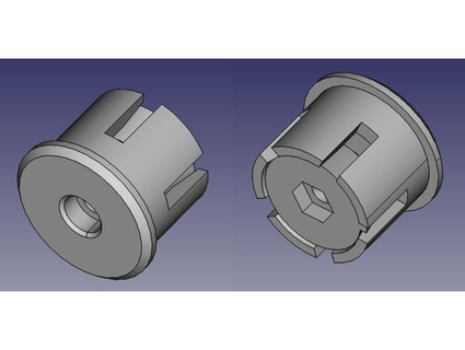 customizable secured handlebar plug mi ho 3d print model - Mito3D