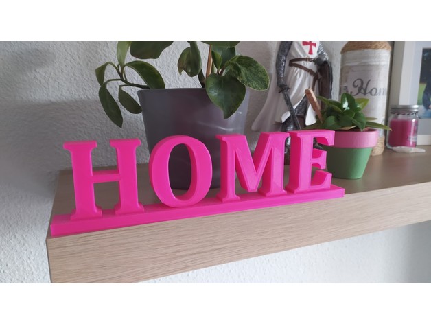 hogar casa palabra decoración mckwad 3D print model - Mito3D