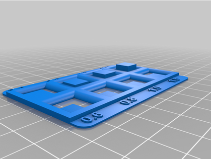 wall thickness reference lammatt 3d print model - Mito3D