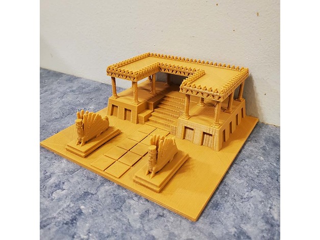 assyrian palace standardofur 3D print model - Mito3D