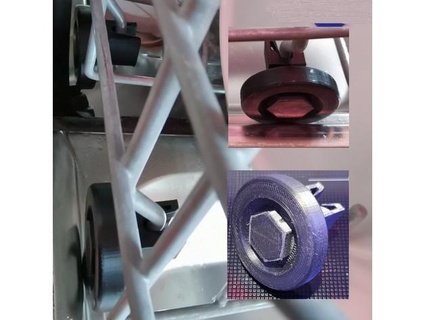 dishwasher tray wheels h1 diy3d 3d print model - Mito3D
