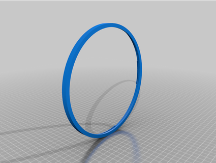 3dqf cartone bobina bordo protezione cerchio rullo stile scaricatori 3d print model - Mito3D