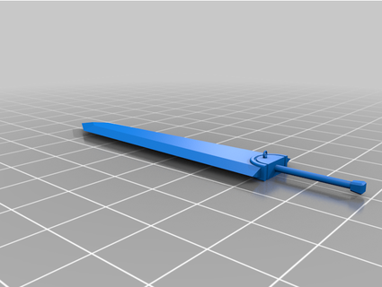 cesaret kılıç çılgın krunkdat 3d print model - Mito3D