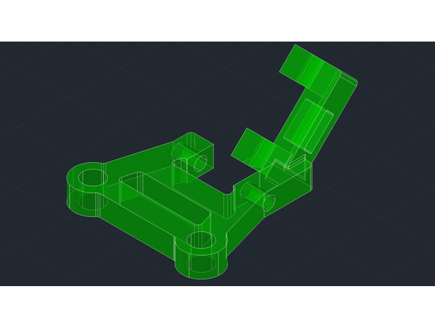 xhover stingy v2 tbs tracer dual-antenna mount phiveone fpv 3D print model - Mito3D