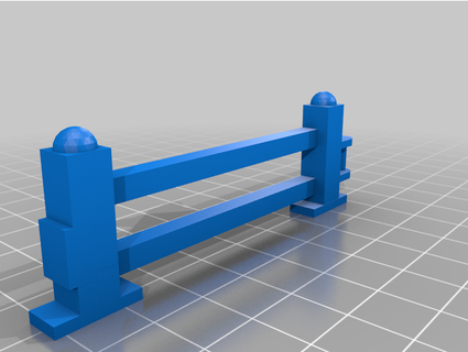 porta Lego duplo recinzione patrickhapoint 3d print model - Mito3D