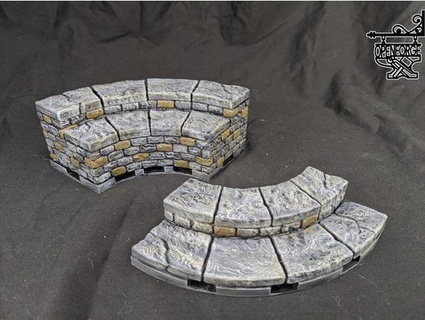 Openforge 20 4x kavisli merdivenler radyal Devonjones 3d print model - Mito3D