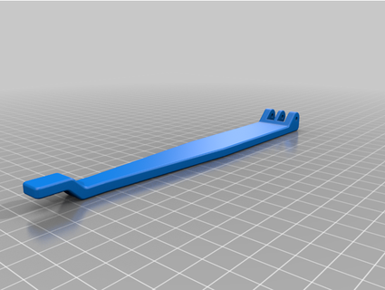 trx4 uzun pil tepsi kilitleme kol maun 3d print model - Mito3D