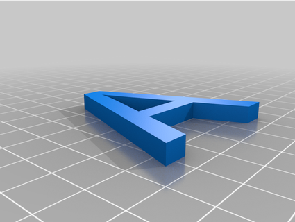 simple alphabet numbers bordorik 3d print model - Mito3D