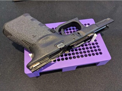 pistola mano armero banco bloquear jinra321 3d print model - Mito3D