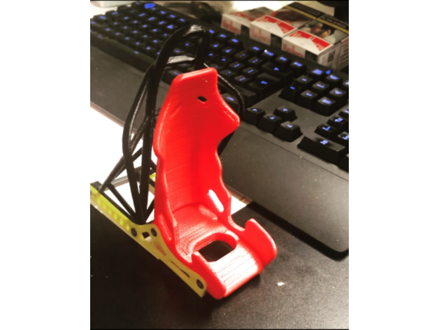 carreras coche vehiculo asiento teléfono estante soporte rodar jaula modificar re loco 3D print model - Mito3D