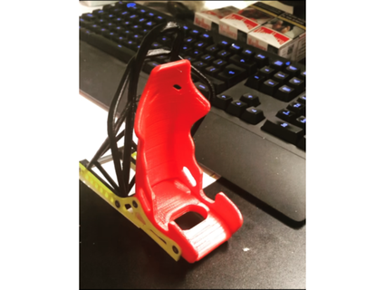 racing car seat phone stand roll cage modify crazymad 3d print model - Mito3D