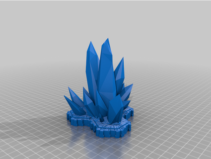 3 altıgen kristal arazi robbdaman oyunları 3d print model - Mito3D