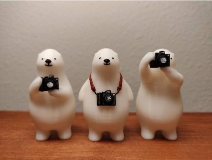 kumaty camera polar bears takman29 3d print model - Mito3D
