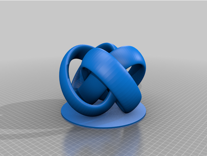 düğüm simit temel büyülenmiş 3d print model - Mito3D