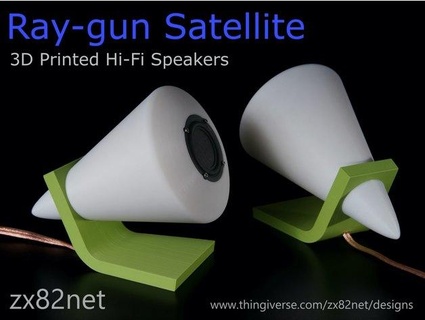 zx82net ray gun hoparlör sistemi 3d print model - Mito3D