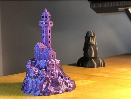 faible poly phare rob3d 3d print model - Mito3D