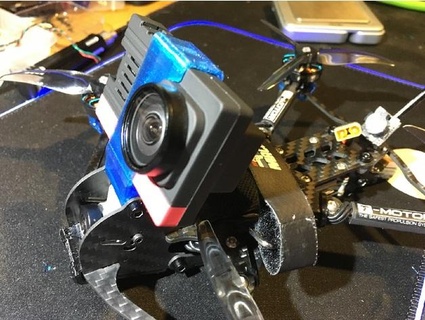catalyst machineworks shocker ultralight 4 inch insta360 smo 4k cam mount adjustable lakelandlabs 3d print model - Mito3D