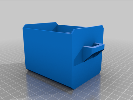modular cajón construido encargarse 2 compartimentos flash real 3d print model - Mito3D