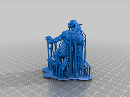 abyssal werewolf tsipis 3d print model - Mito3D