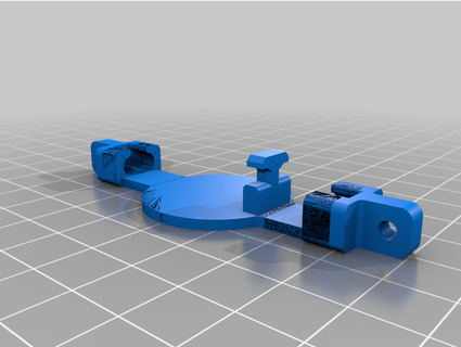 mini bear trap keychain tdog14 3d print model - Mito3D