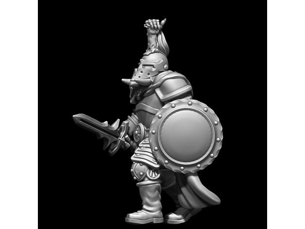 necrose lâmina infernal caos Guerreiro delarosaminiatures 3D print model - Mito3D