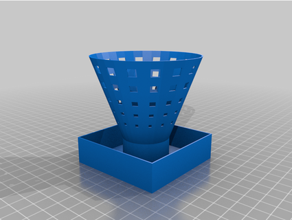 höchst parametrisiert Sämling Pflanzer Quadrat Wasser Reservoir Bromwich 3d print model - Mito3D