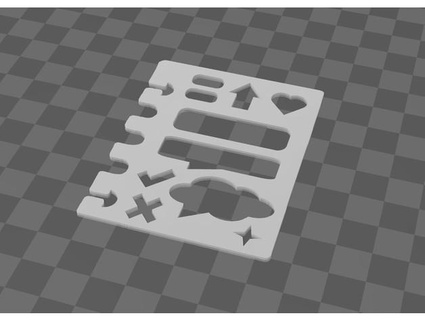 planejador estêncil nogar 3d print model - Mito3D