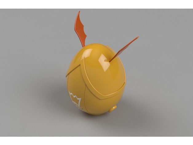 digi egg espérer singe 3D print model - Mito3D