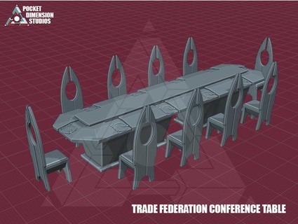 trade federation conference table legion scale pocketdimstudio 3d print model - Mito3D