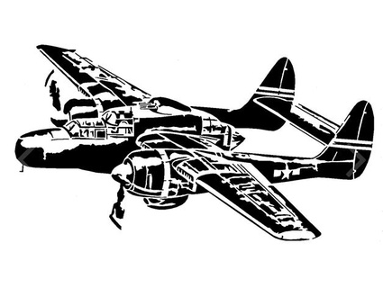 Northrop 61 schwarz Witwe Ranke langquan 3d print model - Mito3D